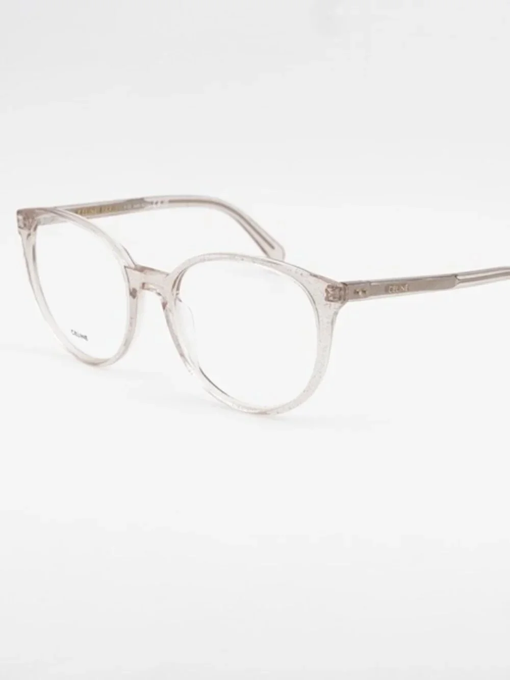 Celine CL50077I 073 Eyeglasses Transparent Rose 54mm Cat Eye Frame